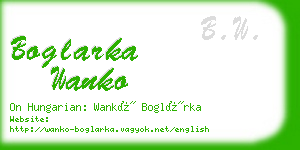 boglarka wanko business card